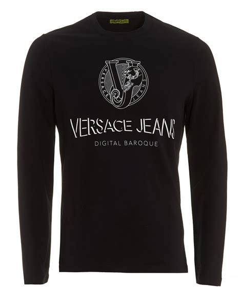 versace t shirt men's|Versace long sleeve shirt men.